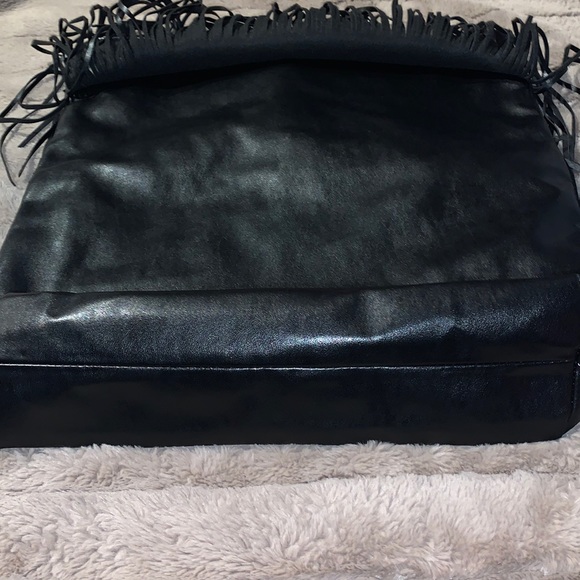 Large Faux Leather Victoria’s Secret Fringe Tote - Picture 10 of 12